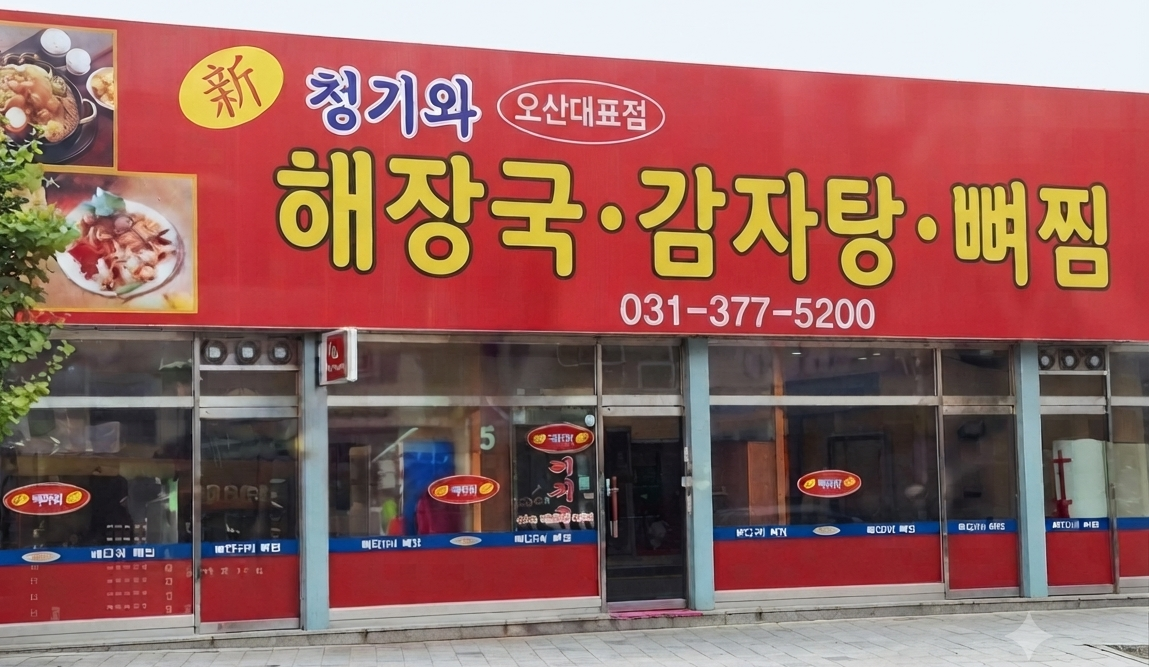 청기와 매장 외관